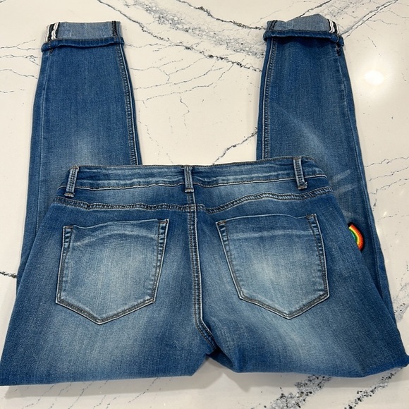 Rocks & Indigo Jeans with Patches on Front sz.12/30 - Picture 8 of 8